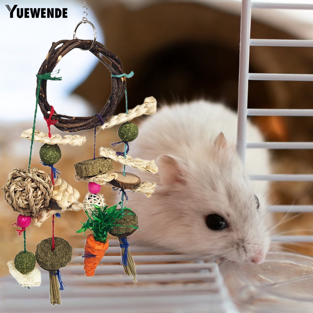 Bánh Đồ Chơi Bằng Gỗ Tự Nhiên Cho Chuột Hamster Nhai