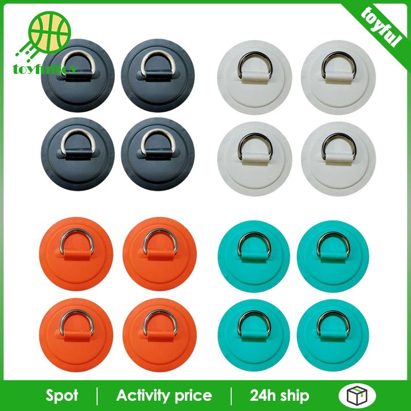 Set 4 Móc Khóa Dây Chữ D Bằng Thép Không Gỉ Cho Tàu Thuyền Dinghy