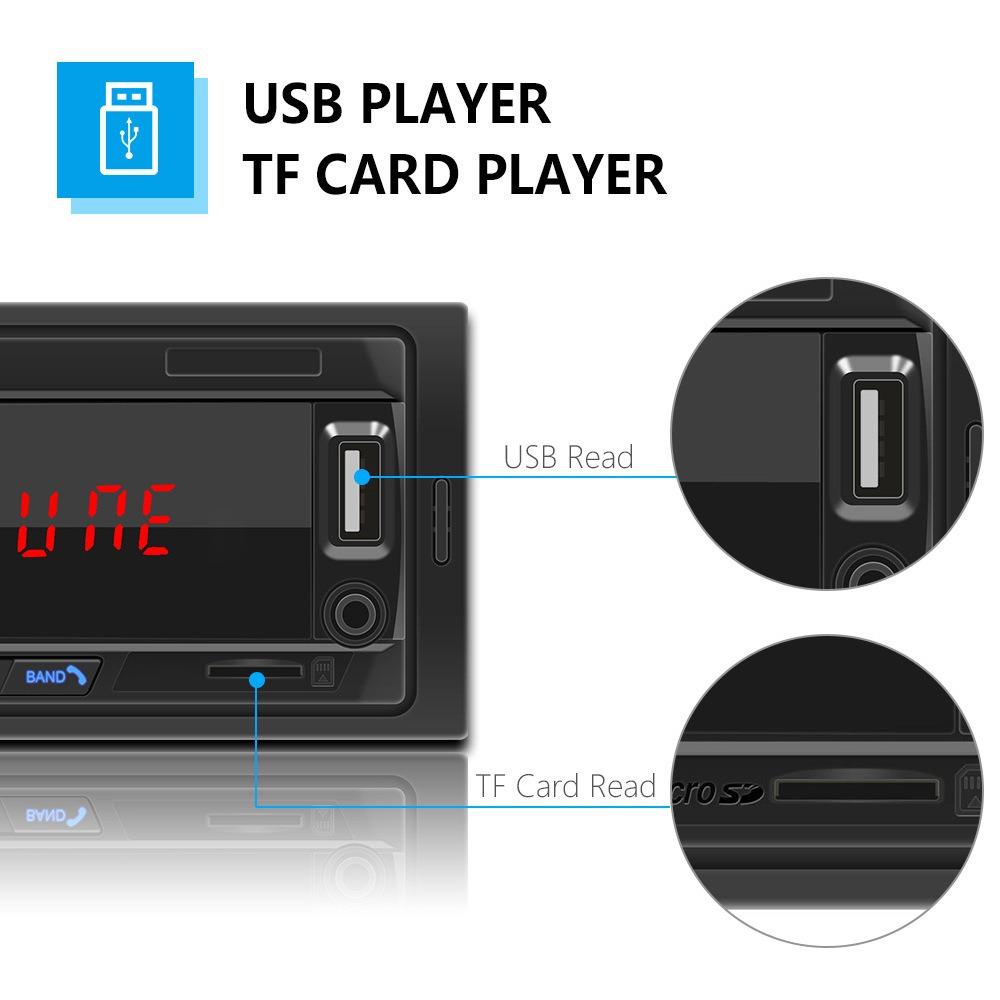 MAYSHOW Máy Nghe Nhạc MP3 Cổng AUX USB 2.0 ISO Cho Xe Hơi