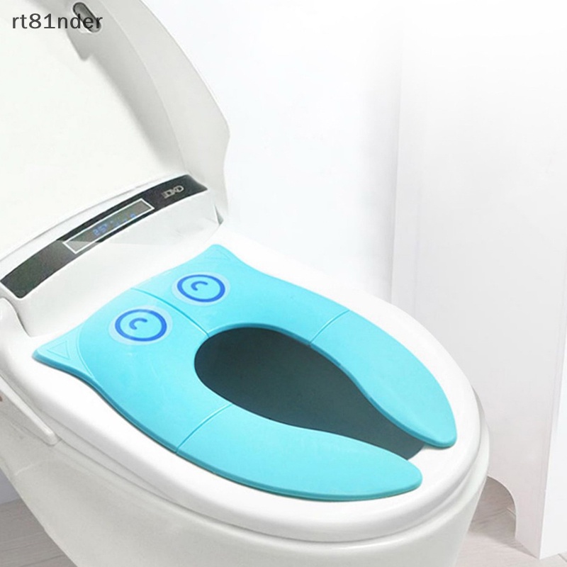 Đệm Lót Bồn Cầu Di Động Màu Sắc Hoạt Hình Có Thể Gập Gọn Cho Bé Sơ Sinh