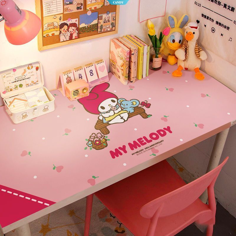 SANRIO Miếng Dán Trang Trí Bàn Bằng PVC Chống Nước Hình Kuromi Melody Little Twin Star