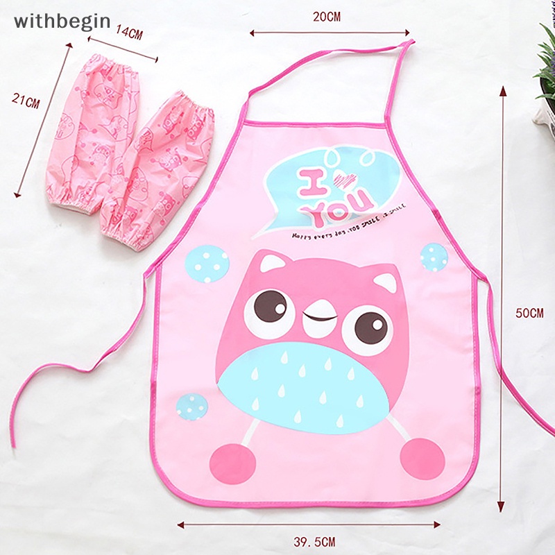 1 Tạp Dề Họa Tiết Hoạt Hình Bằng EVA Chống Thấm Nước Cho Bé