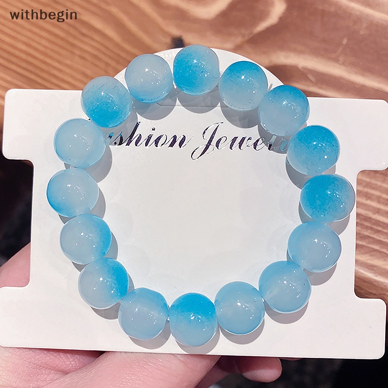 Vòng Tay Chuỗi Hạt Nhiều Màu Sắc Thay Đổi Theo Yêu Cầu Thời Trang Cho Nữ