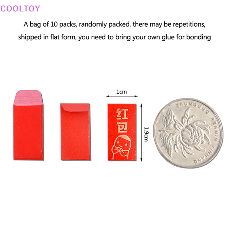 Set 10 Sticker Dán Trang Trí Năm Mới Cho Nhà Búp Bê Tỉ Lệ 1: 12