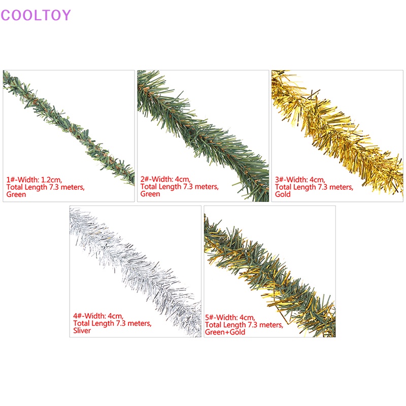 Cooltoy Dải Lá Thông Mini 7.3M Trang Trí Giáng Sinh