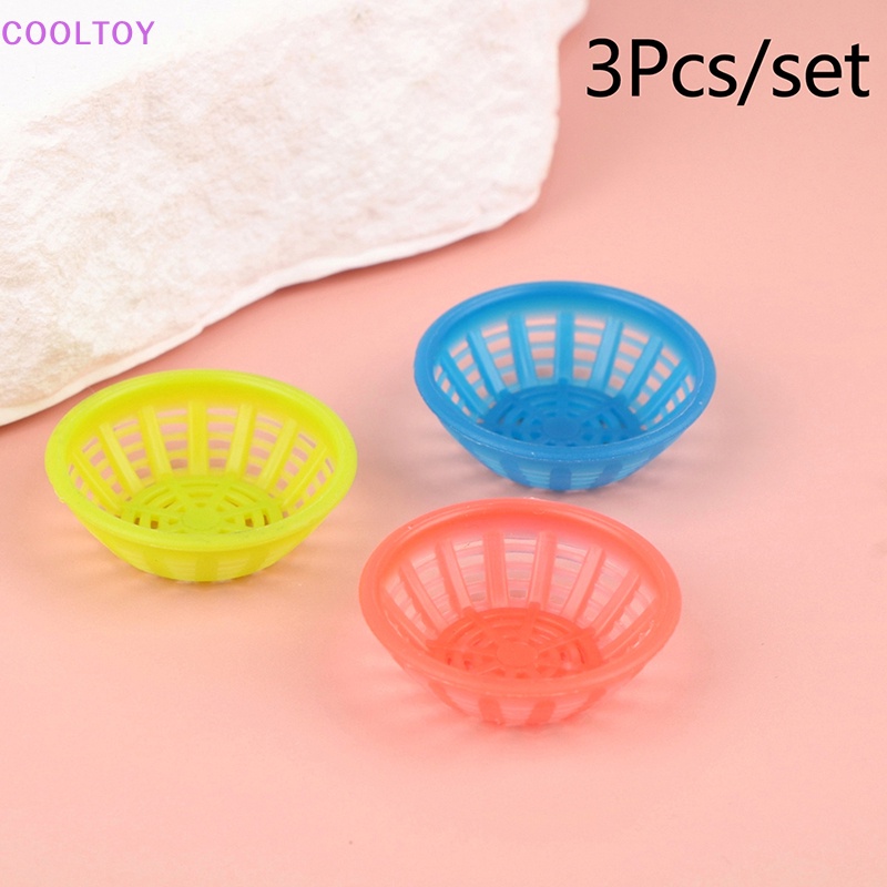 Set 3 Rổ Đựng Thực Phẩm Tỉ Lệ 1: 12 Trang Trí Nhà Búp Bê