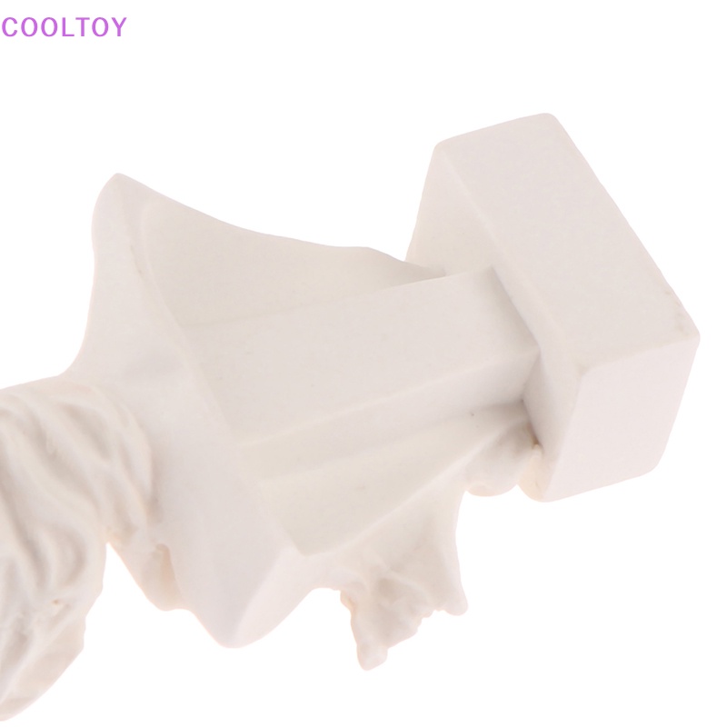 1 Mô Hình Tượng Điêu Khắc Bằng Nhựa Resin Trắng Trang Trí Nhà Búp Bê