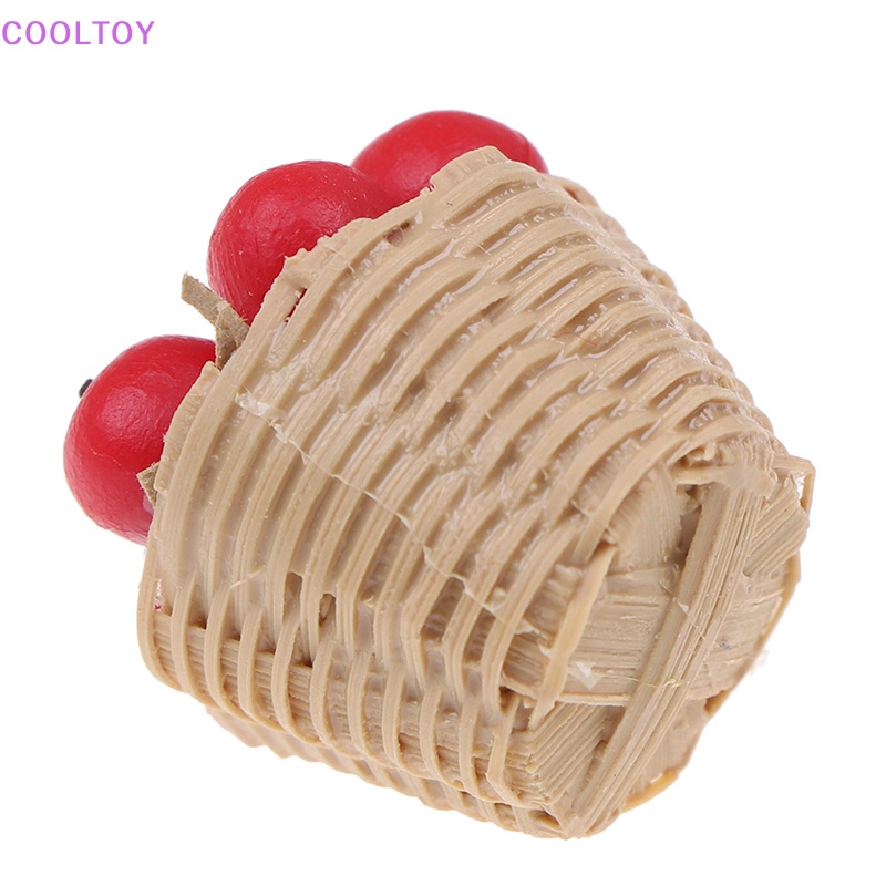 Giỏ Tre Đựng Trái Cây Trang Trí Nhà Búp Bê 1: 12