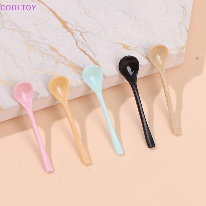 Cooltoy 1 Muỗng Ăn Kem / Yogurt Mini Trang Trí Nhà Búp Bê
