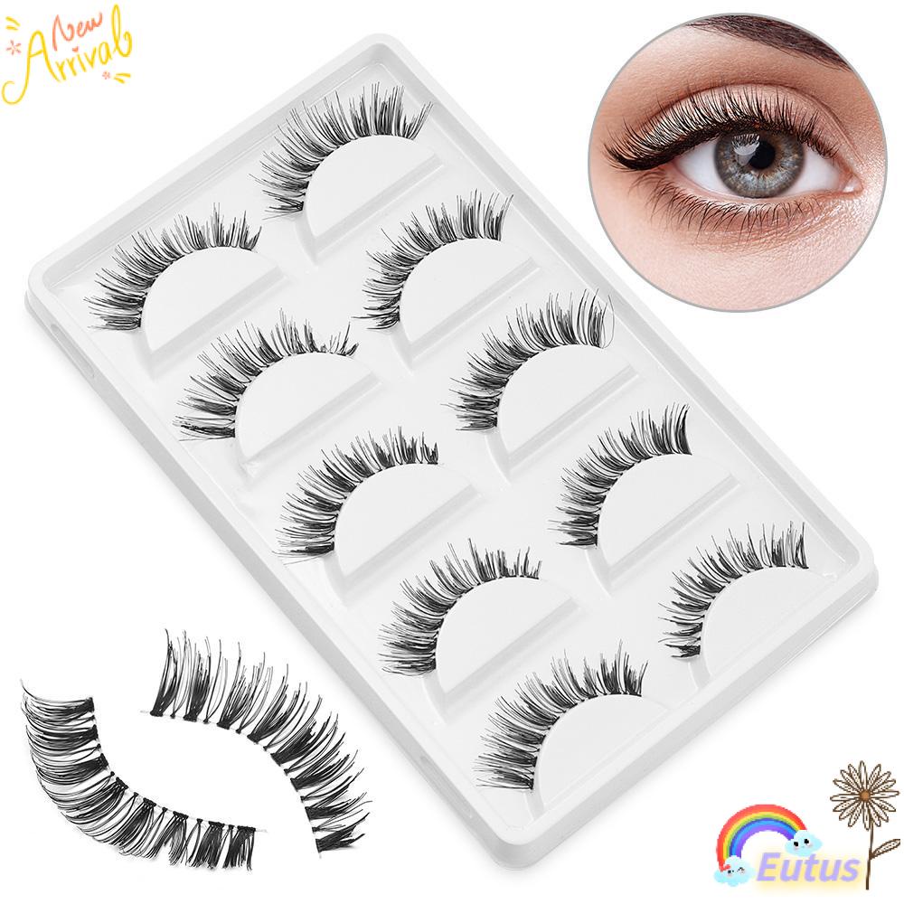 Bộ 5 Cặp Lông Mi Giả Nối Dài Tự Nhiên