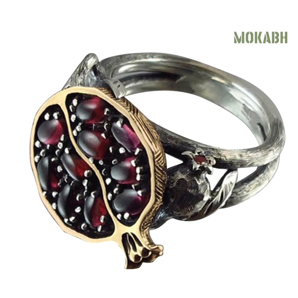 Nhẫn Đính Hôn Giả Mây Đính Đá Quý Nhân Tạo Cổ Điển Cho Nữ