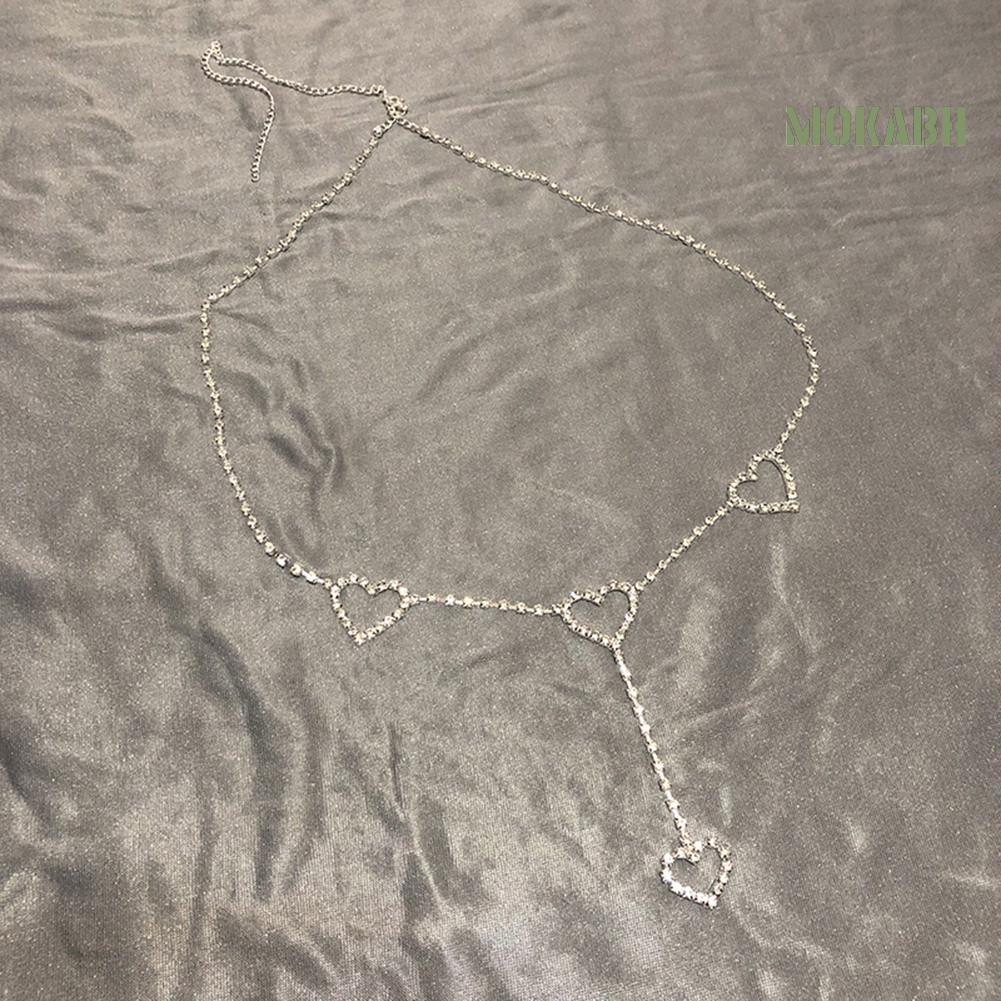 Dây Đeo Hông / Thắt Lưng Đính Đá Hình Trái Tim Thời Trang Đi Biển Cho Nữ