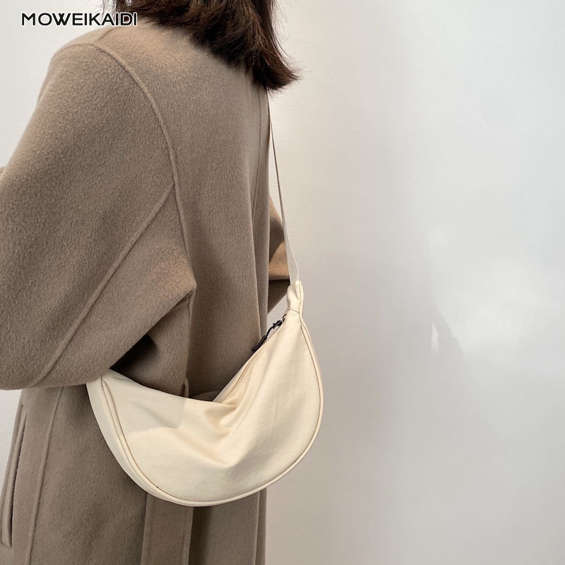Túi Xách Đeo Vai / Kẹp Nách Chất Liệu Nylon Siêu Nhẹ Nhỏ Gọn Xinh Xắn