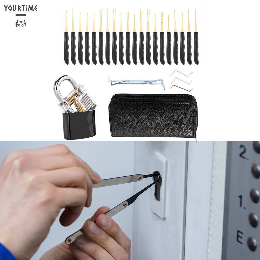 Bộ 26 Dụng Cụ Mở Khóa Trong Suốt Cho Người Mới Bắt Đầu