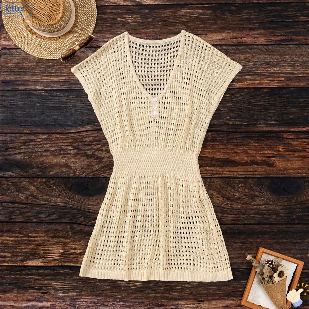 Áo Che Phủ Đồ Bơi Bằng Len Móc Quyến Rũ Dành Cho Nữ