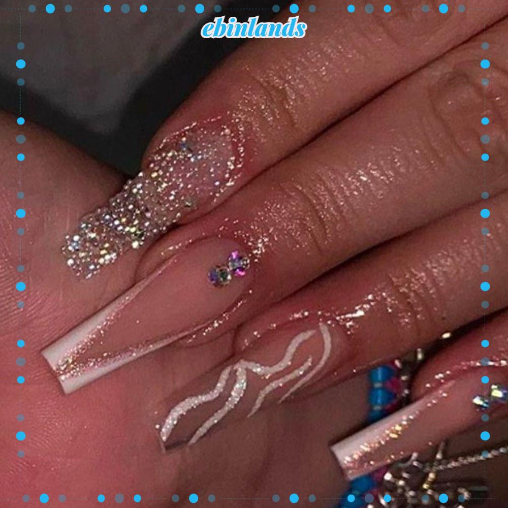 Bộ 24 Móng Tay Giả Che Phủ Toàn Diện Tháo Rời Được DIY