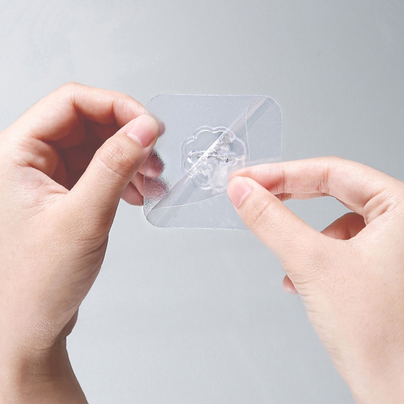 Móc Treo Đồ Dán Tường Trong Suốt Chống Nước Không Cần Đục Lỗ Cho Nhà Bếp Nhà Tắm