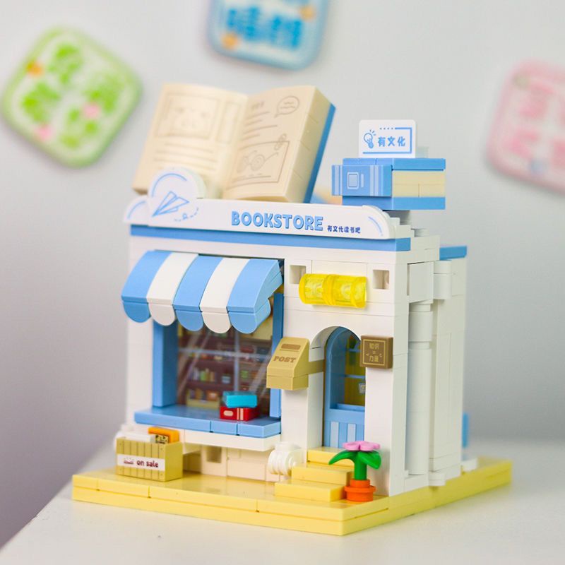 Đồ Chơi Lắp Ráp Mô Hình Cửa Hàng Bánh Kem Hoạt Hình Sáng Tạo Dành Cho Trẻ Em