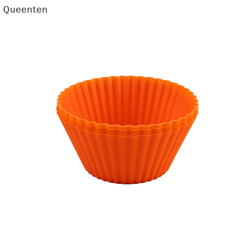 Bộ 4 Khuôn Silicone Làm Bánh Cupcake Hình Tròn