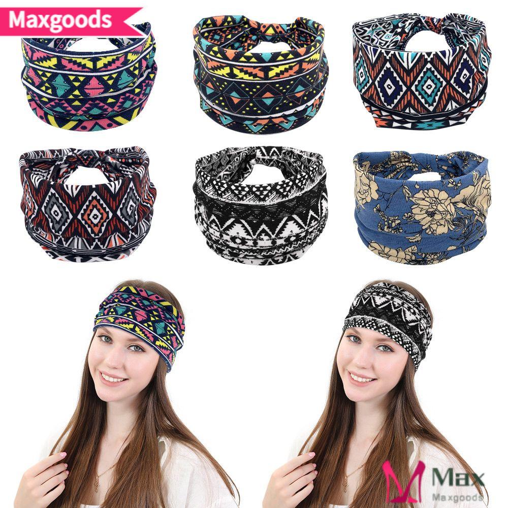 Băng Đô Cài Tóc Thấm Hút Mồ Hôi Phong Cách Boho Thời Trang Cho Nữ