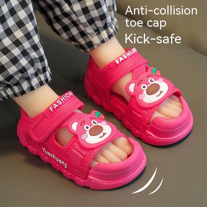 Dép Sandal Đế Dày Thoáng Khí Chống Trượt Thời Trang Mùa Hè Dành Cho Bé Gái