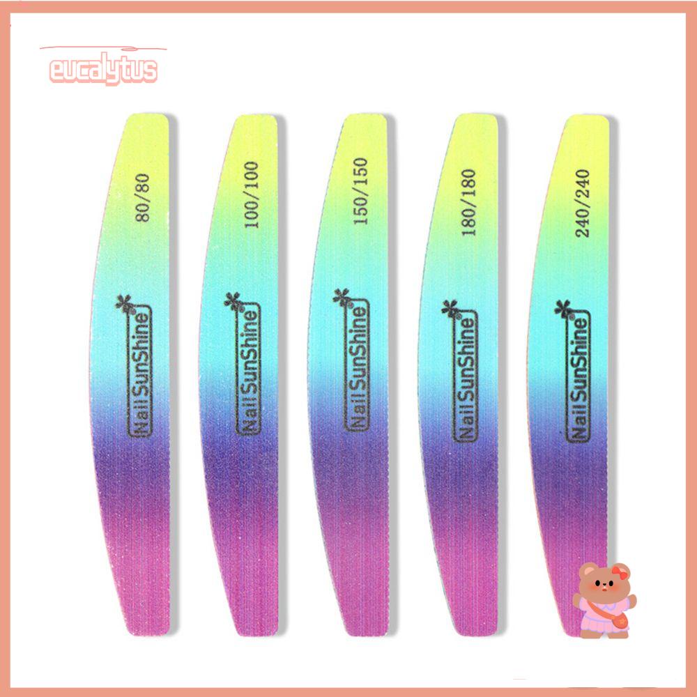 Bộ 3 Cây Dũa Móng Tay Màu Gradient Thiết Kế Di Động Tiện Dụng