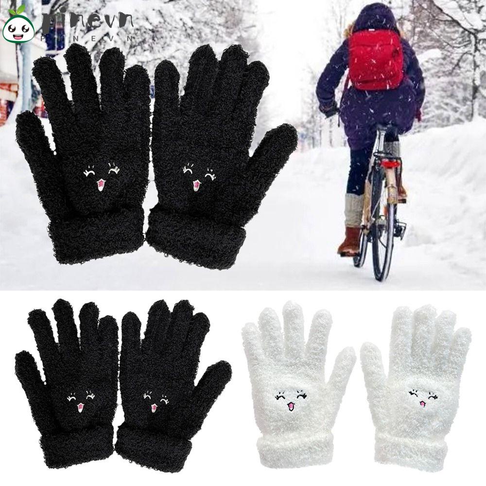 1 Đôi Găng Tay Lông Chồn Hoạt Hình Dễ Thương