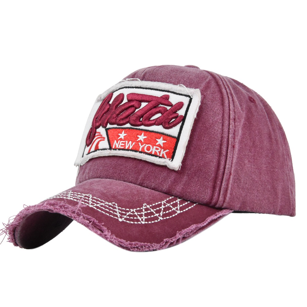 LINJW Mũ Lưỡi Trai Cotton Thêu Chữ Phong Cách Hiphop Thời Trang Cho Nam Nữ