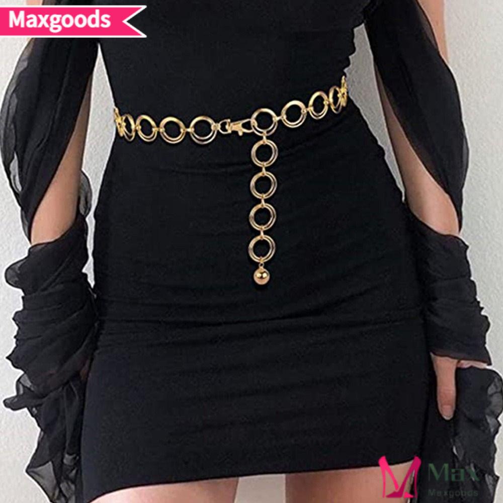 Thắt Lưng Dây Xích Đôi Bằng Kim Loại Trang Trí Đầm / Quần Jean Thanh Lịch