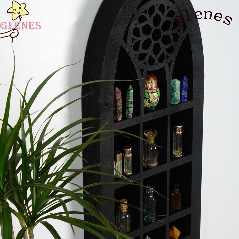 Kệ Gắn Tường 3D Màu Đen Không Độc Hại Trang Trí Nhà Cửa