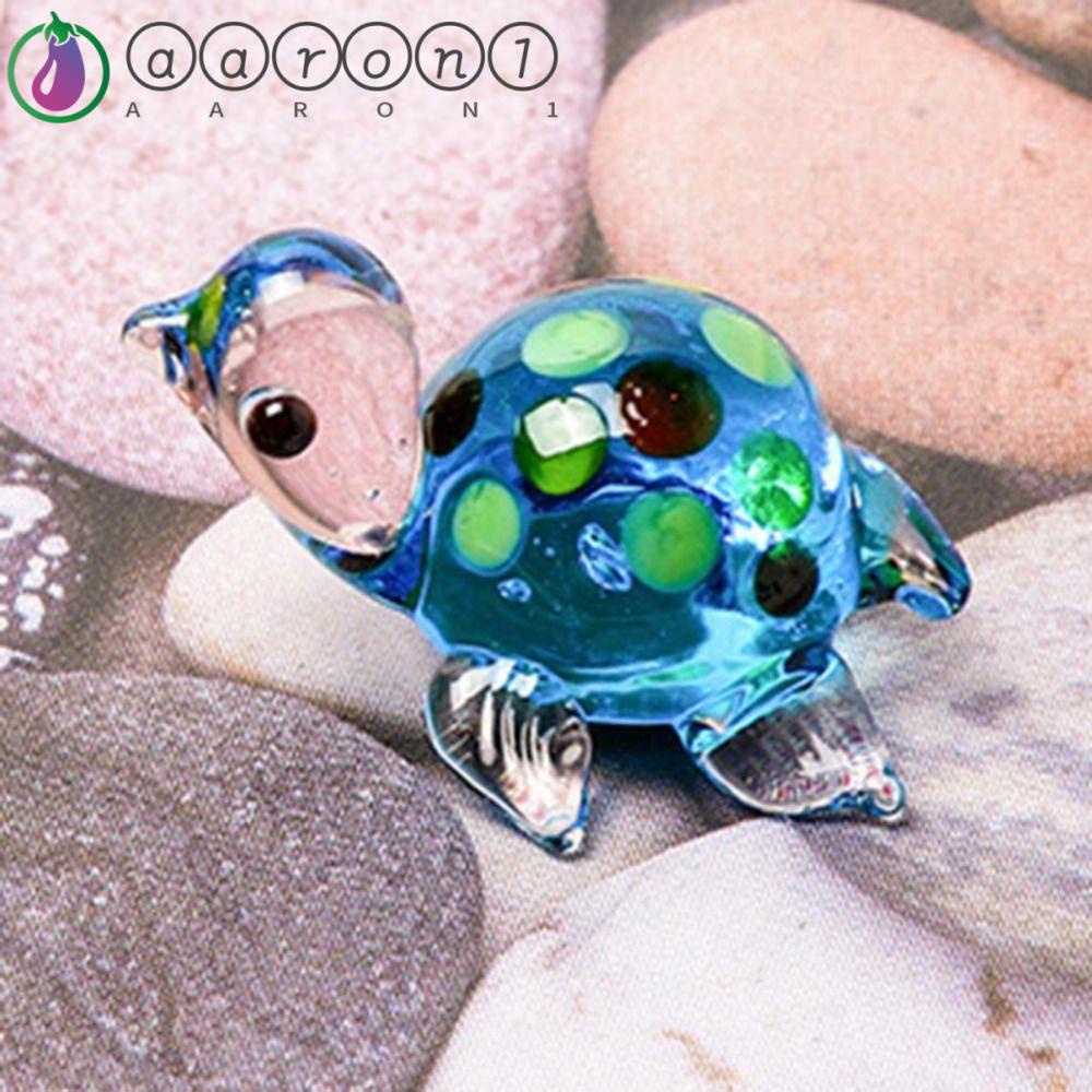 Aaron1 Tượng Rùa Mini Bằng Kính Sống Động Như Thật Dùng Trang Trí Nhà Cửa