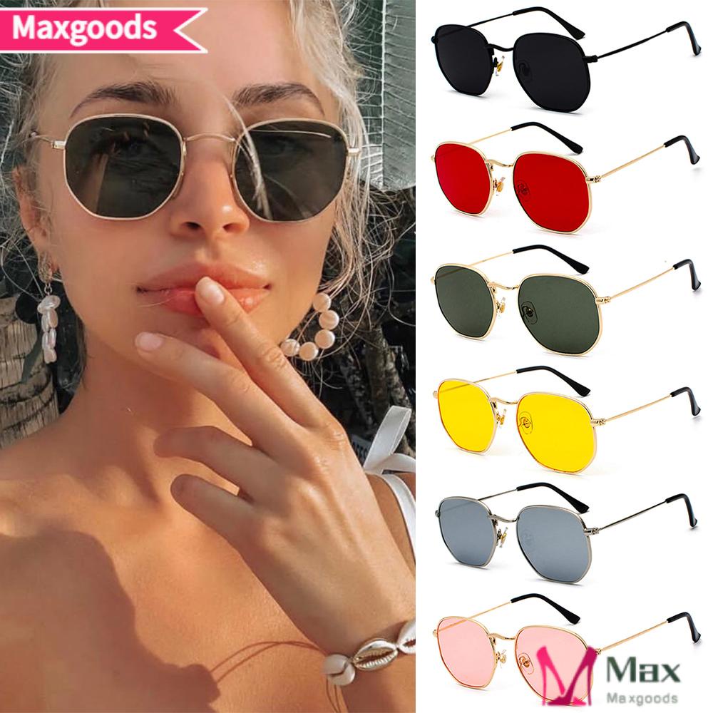 Kính Mát Gọng Vuông Nhỏ Bằng Kim Loại Thời Trang