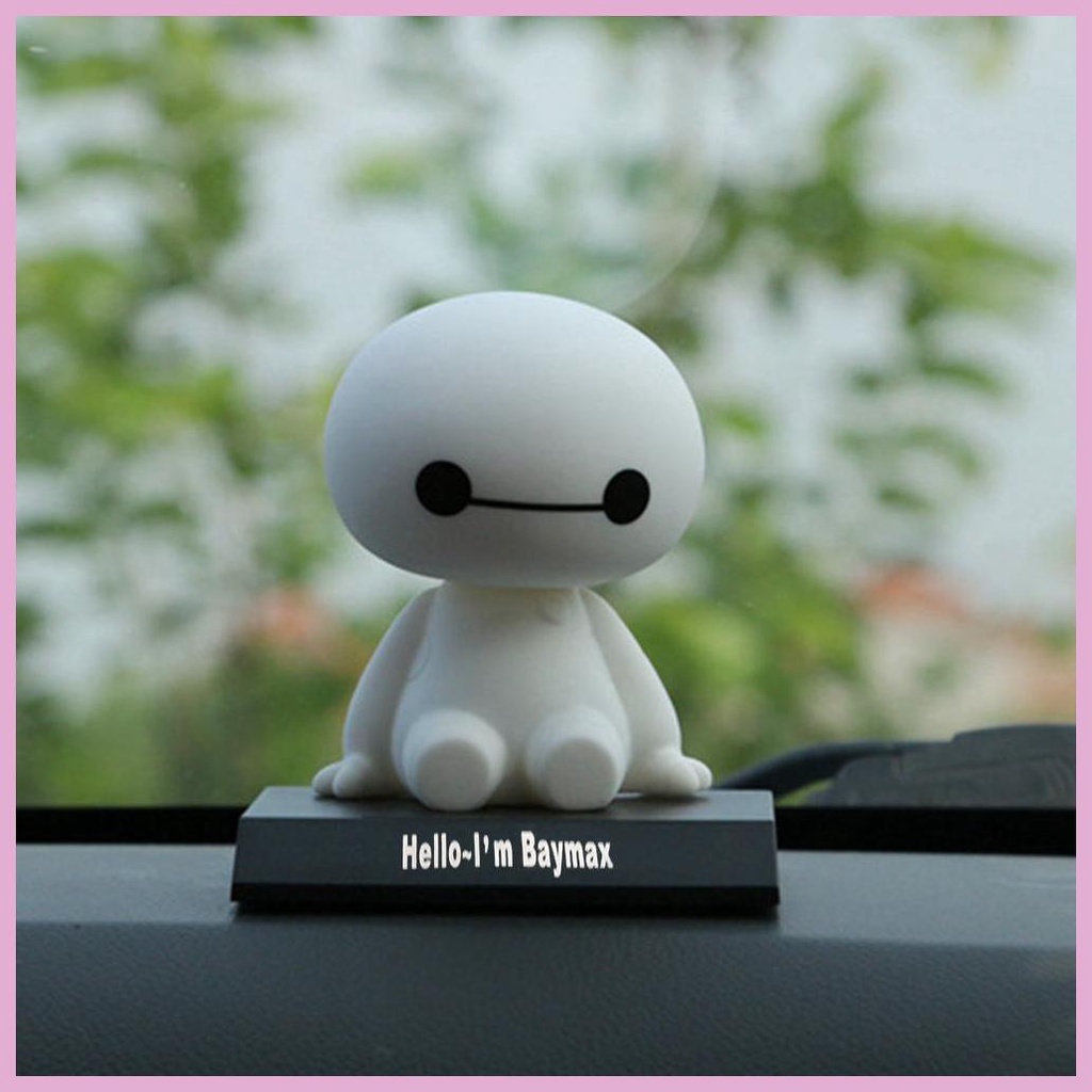 Mô Hình Baymax Lắc Đầu Bằng PVC Sáng Tạo Trang Trí Nội Thất Xe Hơi