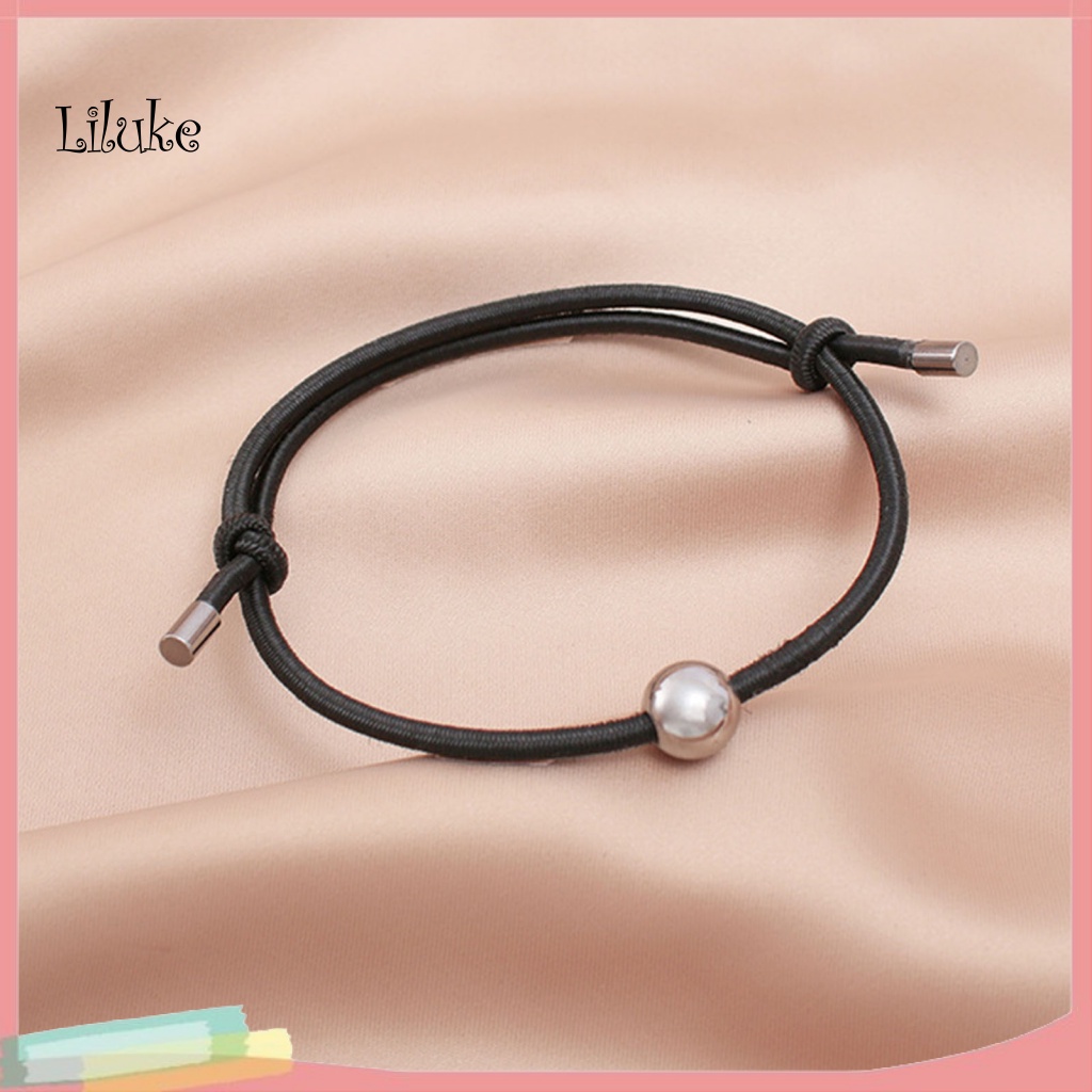 Vòng Tay Dây Bện Giả Da Màu Trơn Khắc Chữ Thời Trang