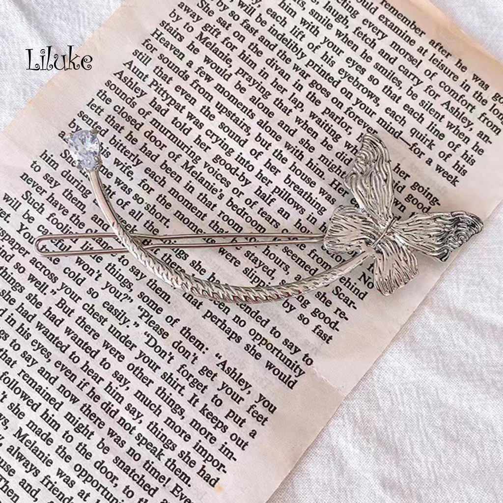 Lk Kẹp Tóc Vòng Cung Trang Trí Trọng Lượng Nhẹ Tinh Tế Trang Trí Tóc Lý Tưởng Đính Đá Zircon Phía Sau