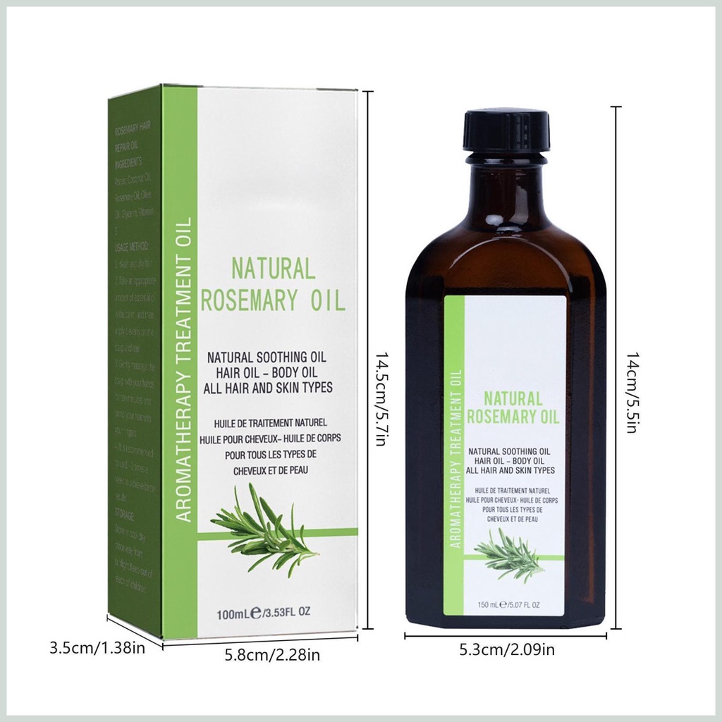 Tinh Dầu Kích Thích Mọc Tóc Thành Phần Hương Thảo Tự Nhiên 100ml