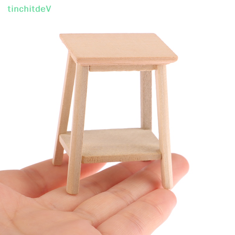 [TinchitdeV] Ghế Đẩu Cao Trưng Bày Trang Trí Nhà Búp Bê Thu Nhỏ 1: 12