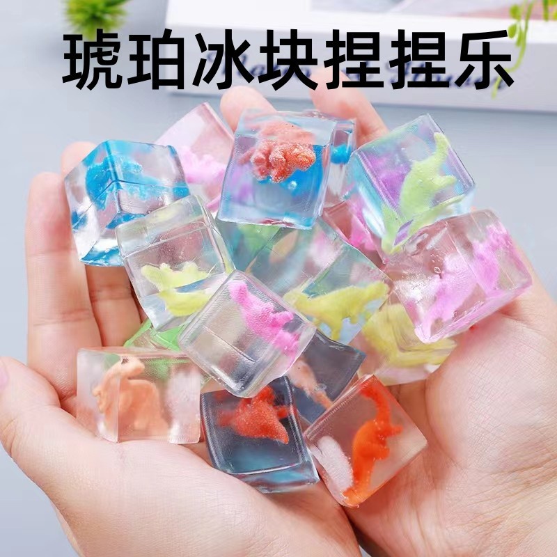 Khối Đá Hổ Phách Đồ Chơi Chất Lượng Cao