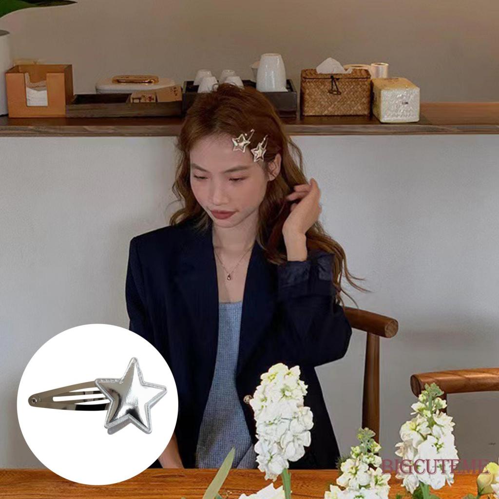 1 Kẹp Tóc Hình Ngôi Sao Thanh Lịch Màu Bạc Dành Cho Nữ