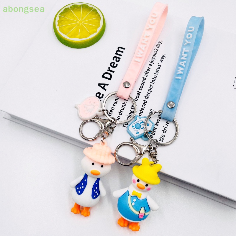 Móc Khóa Hình Chú Vịt Nhỏ Dễ Thương Bằng PVC