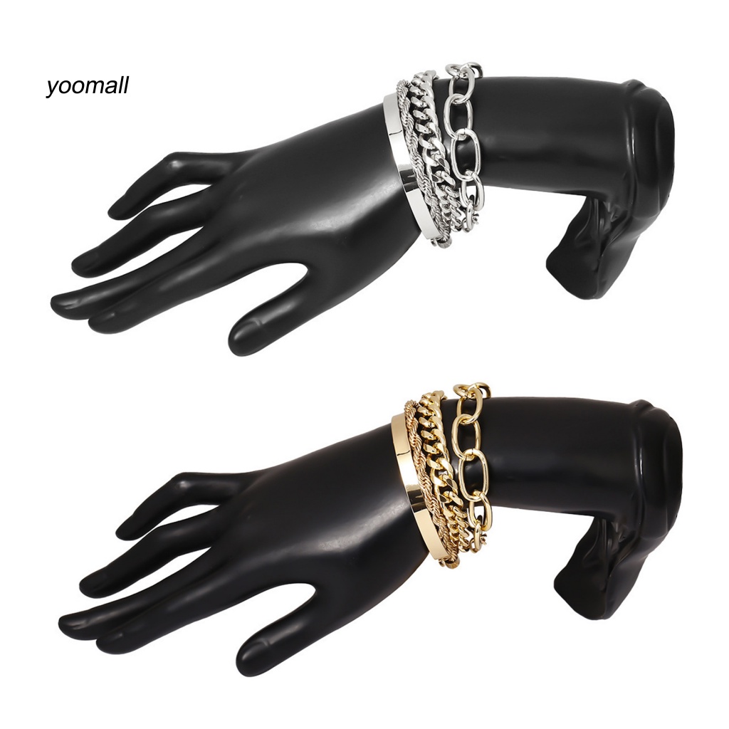 Set 4 Vòng Tay Mạ Điện Nhiều Kiểu Dáng Phong Cách Vintage Cho Nữ