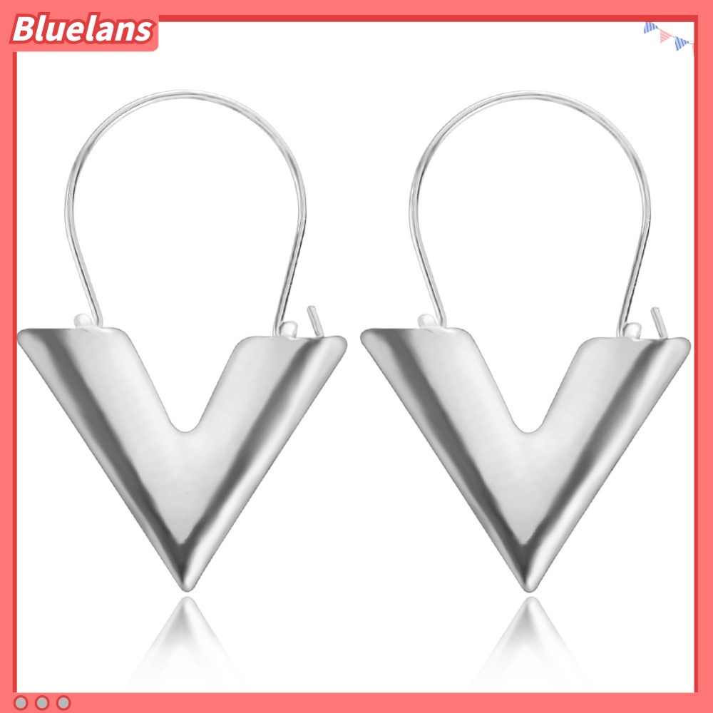 Khuyên Tai Kim Loại Hình Chữ V Thời Trang Cho Nữ