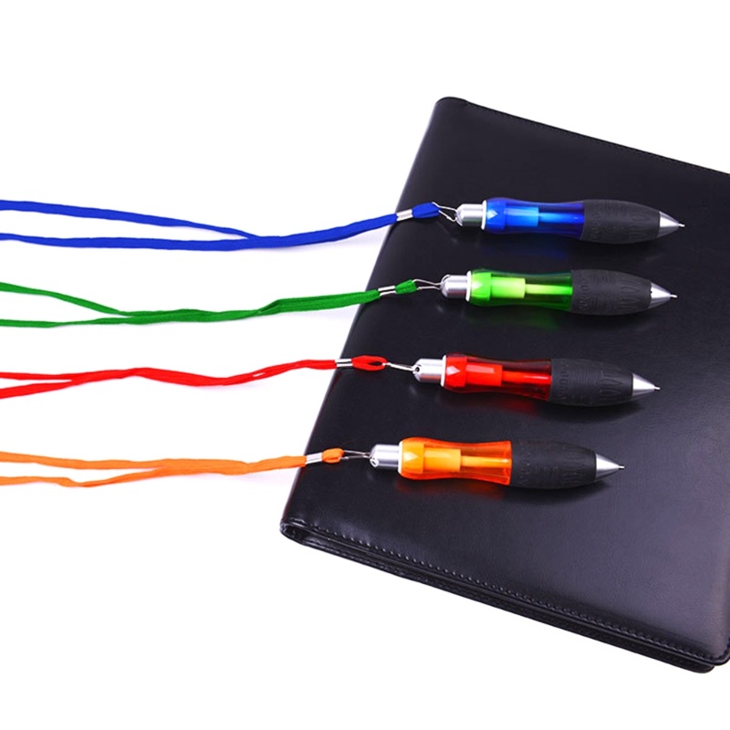 Set 5 Bút Bi Nhiều Màu Sắc Kèm Dây Treo Tiện Dụng