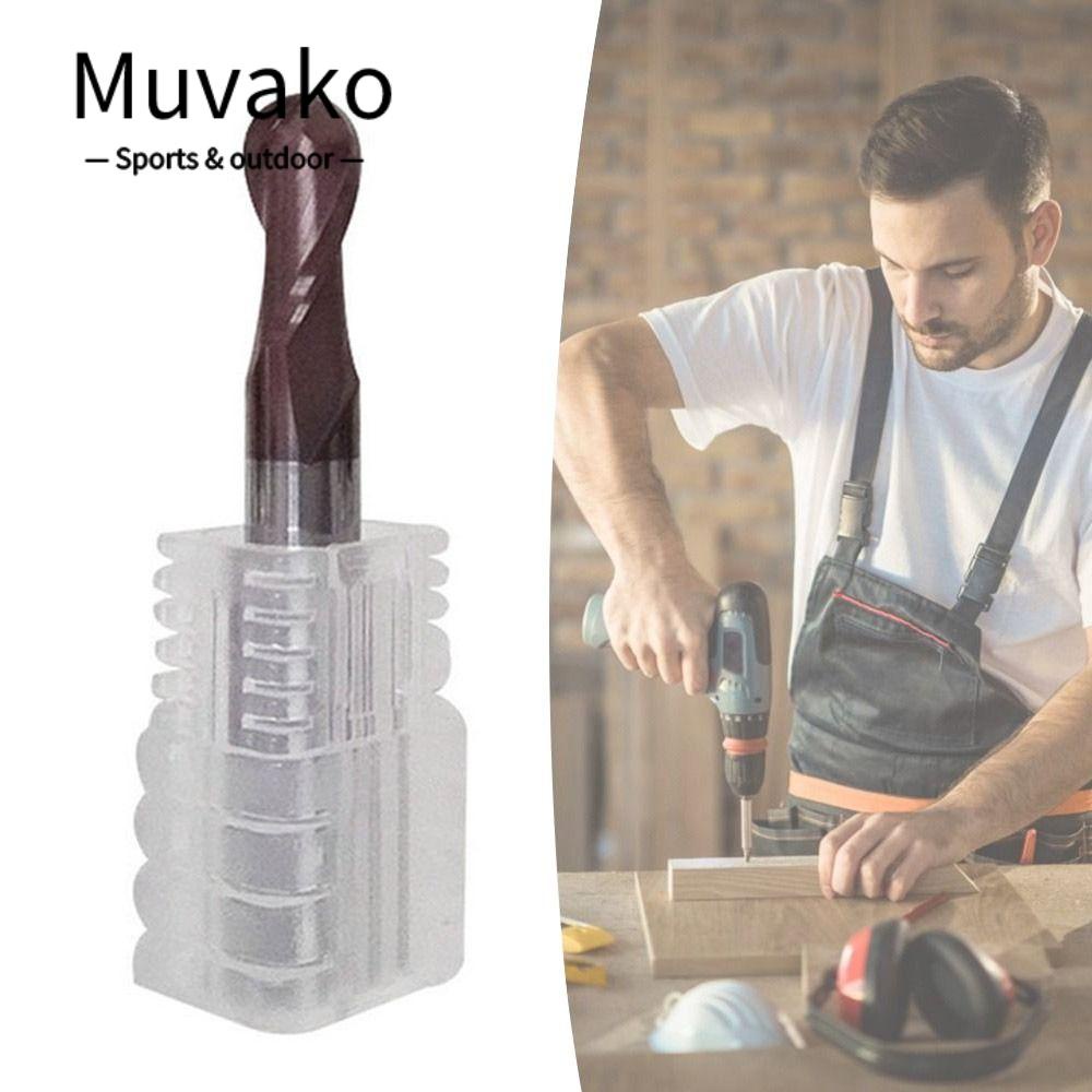 MUVAKO Mũi Khoan Cắt Cacbua Vonfram Hợp Kim Thép Vonfram Dài 50mm / 60mm 2 Rãnh