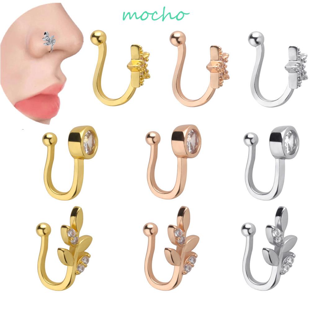 Khuyên Mũi Giả Bằng Thép Không Gỉ Hình Trái Tim Thời Trang Cho Nữ