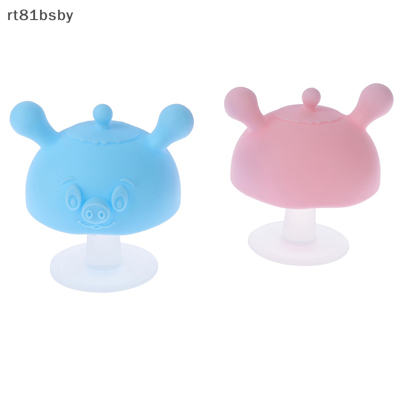 Đồ Chơi Gặm Nướu Hình Nấm Hoạt Hình Bằng Silicon Dành Cho Bé