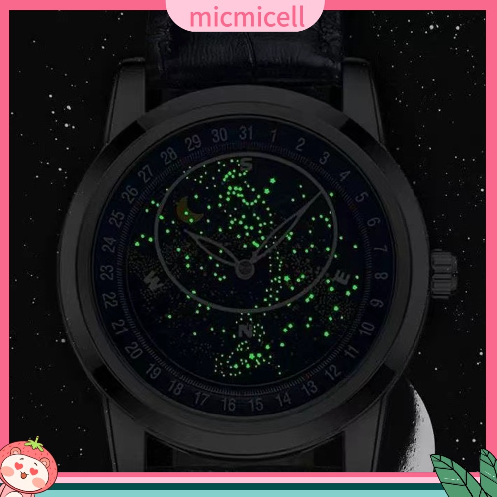 Đồng Hồ Dạ Quang Hình Mặt Trời Mặt Trăng Ngôi Sao Khái Niệm Trực Tiếp Với Kim Phát Sáng Sản Phẩm Tốt Cho