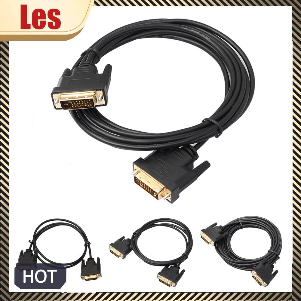Dây Cáp Kết Nối Màn Hình Kỹ Thuật Số DVI D Sang DVI-D Gold Male 24 + 1 Pin