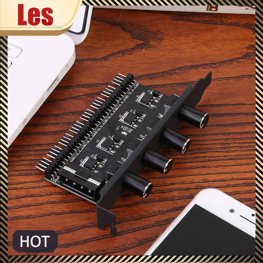 Bộ Điều Khiển Quạt Tản Nhiệt 8 Kênh 4 Nút Cho CPU PC Ốp