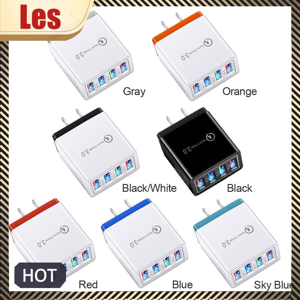 Bộ SạC ĐiệN ThoạI 5V 3.1A 4 CổNg USB, PhíCh CắM US